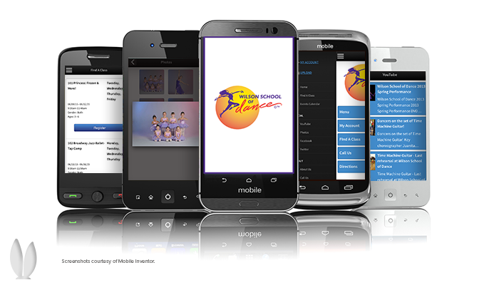 Dance studio mobile apps