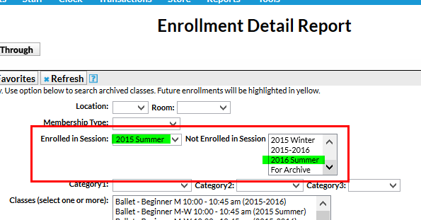 EnrollmentDetailReport