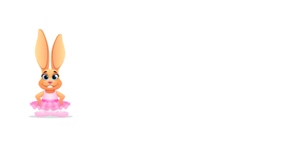 Jackrabbit Dance logo bunny + wordmark + URL