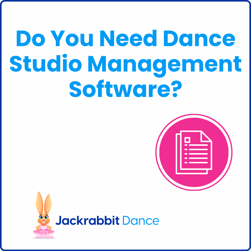 do you need dance studio software graphic cover