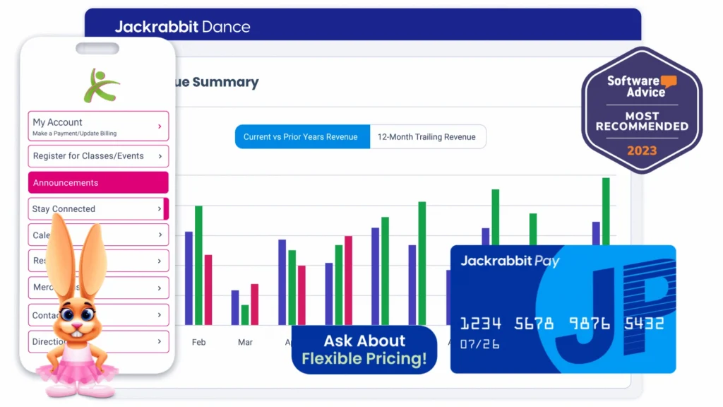 jackrabbit revenue sumary, app preview, jackrabbit pay card
