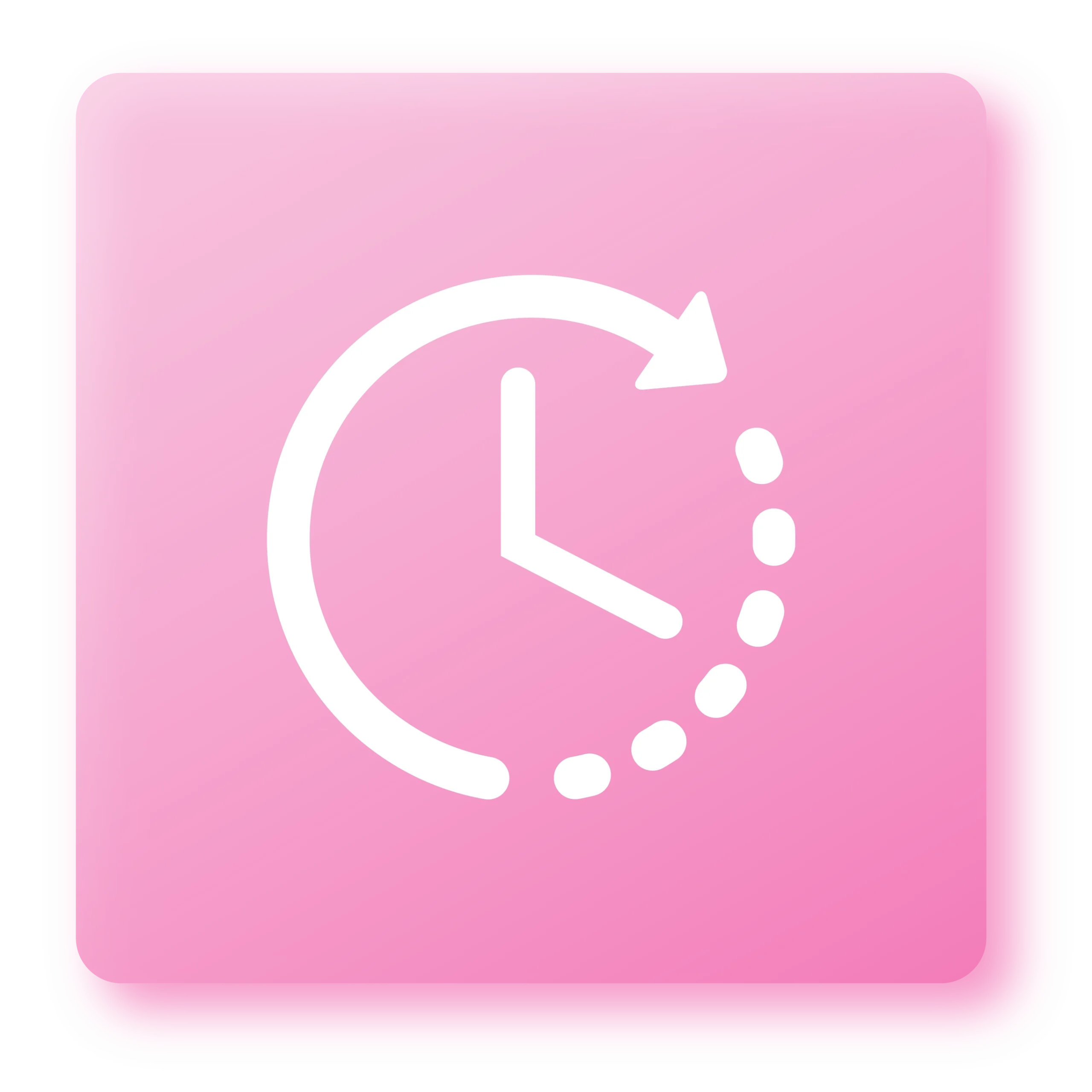 pink clock icon