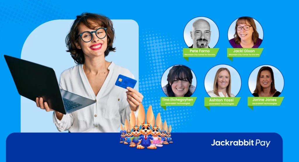 woman credit card speakers bunnies jackrabbit pay